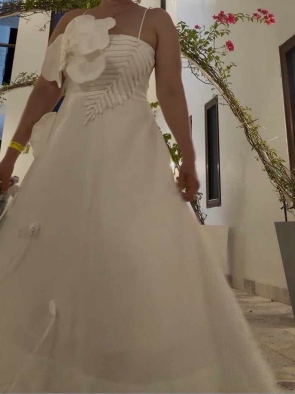 FARM Rio Cream Midi Dress with Floral Appliqué - Picture 4 of 16